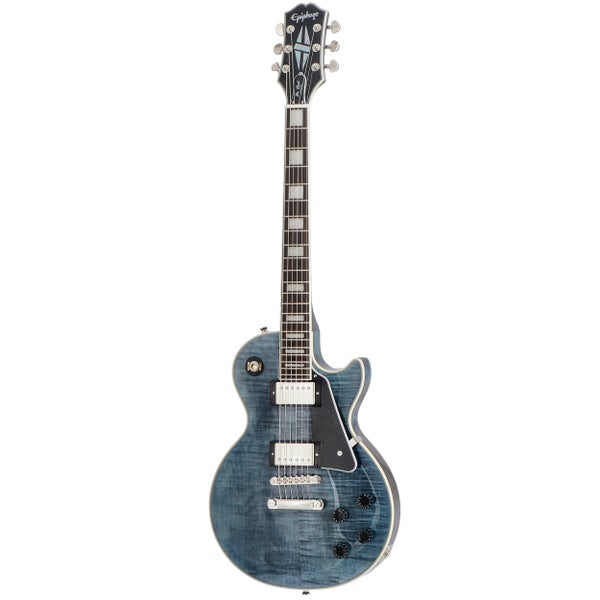 Epiphone Les Paul Custom Figured Transparent Blue Electric G | Bax